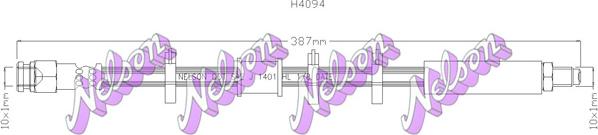 Kawe H4094 - Гальмівний шланг autozip.com.ua