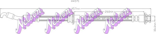 Kawe H4371 - Гальмівний шланг autozip.com.ua