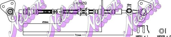 Kawe H4202Q - Гальмівний шланг autozip.com.ua