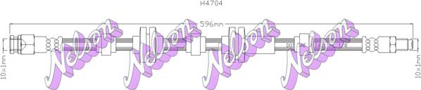 Kawe H4704 - Гальмівний шланг autozip.com.ua