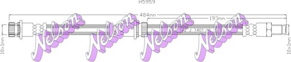 Kawe H5959 - Гальмівний шланг autozip.com.ua