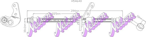 Kawe H5464Q - Гальмівний шланг autozip.com.ua