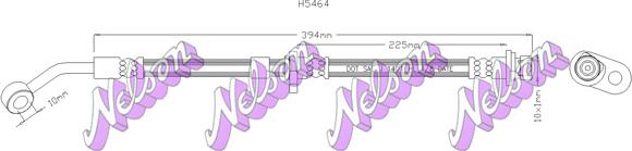 Kawe H5464 - Гальмівний шланг autozip.com.ua