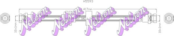 Kawe H5593 - Гальмівний шланг autozip.com.ua