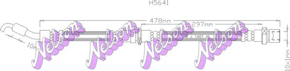 Kawe H5641 - Гальмівний шланг autozip.com.ua