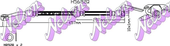 Kawe H5622Q - Гальмівний шланг autozip.com.ua