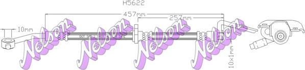 Kawe H5622 - Гальмівний шланг autozip.com.ua