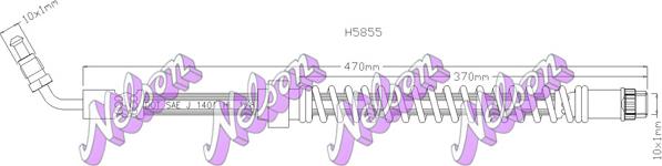 Kawe H5855 - Гальмівний шланг autozip.com.ua