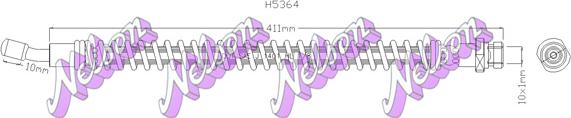 Kawe H5364 - Гальмівний шланг autozip.com.ua