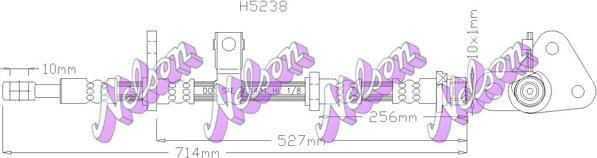 Kawe H5238 - Гальмівний шланг autozip.com.ua