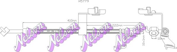 Kawe H5779 - Гальмівний шланг autozip.com.ua