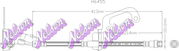 Kawe H6455 - Гальмівний шланг autozip.com.ua