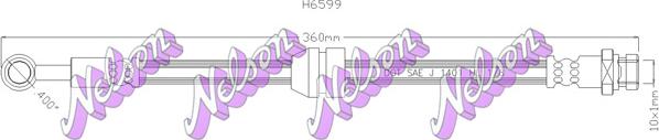 Kawe H6599 - Гальмівний шланг autozip.com.ua