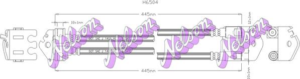 Kawe H6504 - Гальмівний шланг autozip.com.ua