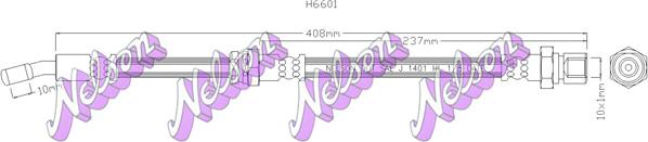 Kawe H6601 - Гальмівний шланг autozip.com.ua