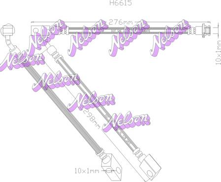 Kawe H6615 - Гальмівний шланг autozip.com.ua