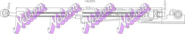 Kawe H6085 - Гальмівний шланг autozip.com.ua