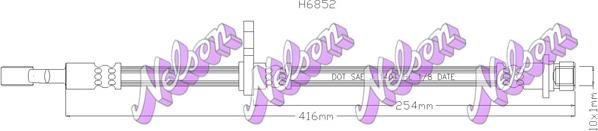 Kawe H6852 - Гальмівний шланг autozip.com.ua