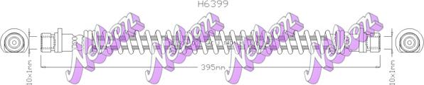 Kawe H6399 - Гальмівний шланг autozip.com.ua