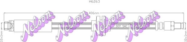 Kawe H6263 - Гальмівний шланг autozip.com.ua