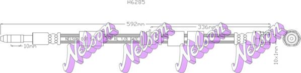 Kawe H6285 - Гальмівний шланг autozip.com.ua