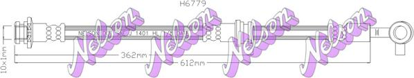 Kawe H6779 - Гальмівний шланг autozip.com.ua