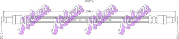 Kawe H0192 - Гальмівний шланг autozip.com.ua