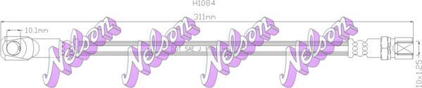 Kawe H1084 - Гальмівний шланг autozip.com.ua