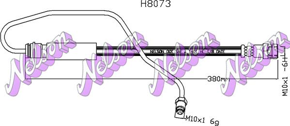 Kawe H8073 - Гальмівний шланг autozip.com.ua