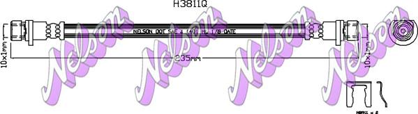 Kawe H3811Q - Гальмівний шланг autozip.com.ua