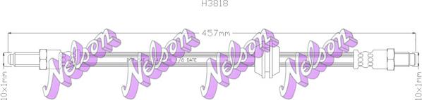 Kawe H3818 - Гальмівний шланг autozip.com.ua