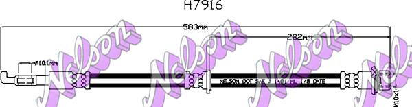 Kawe H7916 - Гальмівний шланг autozip.com.ua