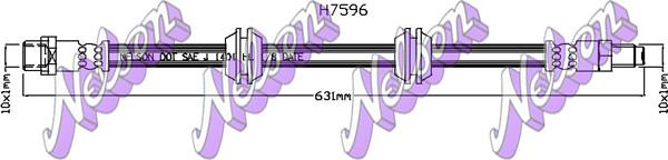 Kawe H7596 - Гальмівний шланг autozip.com.ua