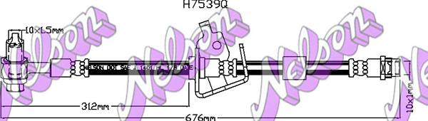 Kawe H7539Q - Гальмівний шланг autozip.com.ua