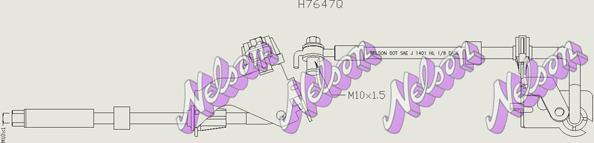 Kawe H7647Q - Гальмівний шланг autozip.com.ua