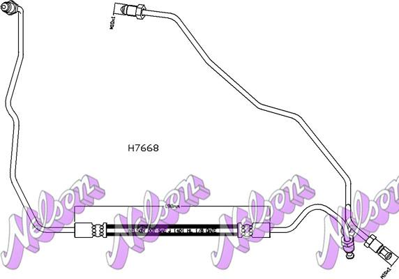 Kawe H7668 - Гальмівний шланг autozip.com.ua