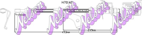 Kawe H7014Q - Гальмівний шланг autozip.com.ua