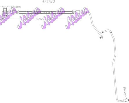 Kawe H7172Q - Гальмівний шланг autozip.com.ua