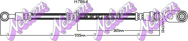 Kawe H7864 - Гальмівний шланг autozip.com.ua