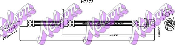 Kawe H7373 - Гальмівний шланг autozip.com.ua