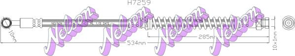 Kawe H7259 - Гальмівний шланг autozip.com.ua