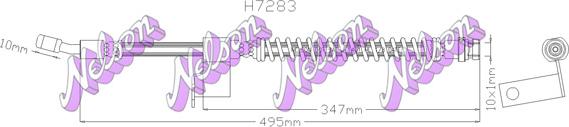 Kawe H7283 - Гальмівний шланг autozip.com.ua