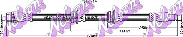 Kawe H7712 - Гальмівний шланг autozip.com.ua