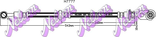 Kawe H7777 - Гальмівний шланг autozip.com.ua