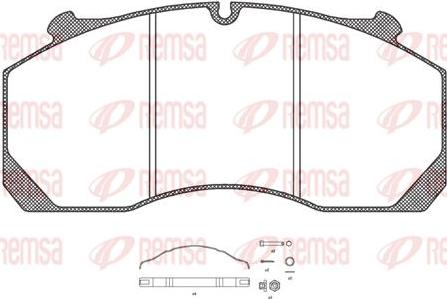 Kawe JCA1157.80 - Гальмівні колодки, дискові гальма autozip.com.ua