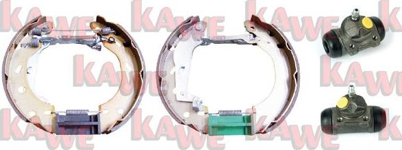 Kawe OEK555 - Комплект гальм, барабанний механізм autozip.com.ua