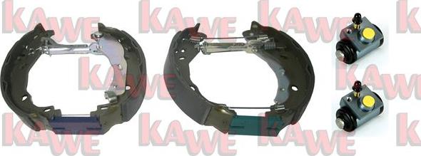 Kawe OEK816 - Комплект гальм, барабанний механізм autozip.com.ua