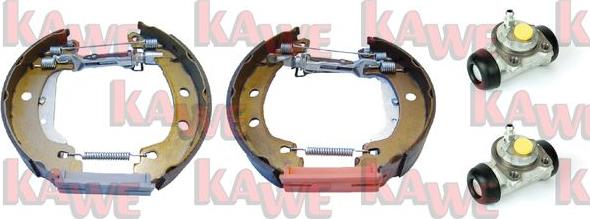 Kawe OEK352 - Комплект гальм, барабанний механізм autozip.com.ua