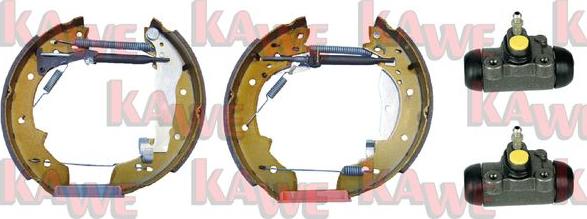 Kawe OEK334 - Комплект гальм, барабанний механізм autozip.com.ua