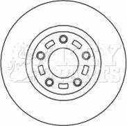 Key Parts KBD4449 - Гальмівний диск autozip.com.ua